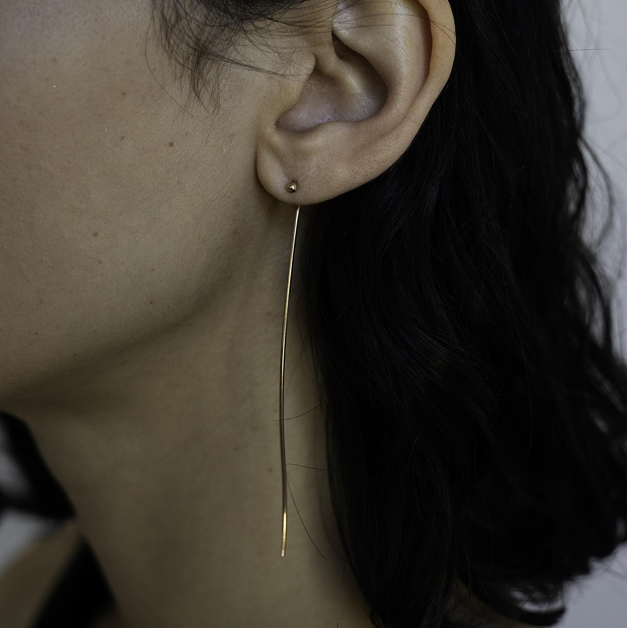 СЕРЬГИ НИТИ ПОЗОЛОТА