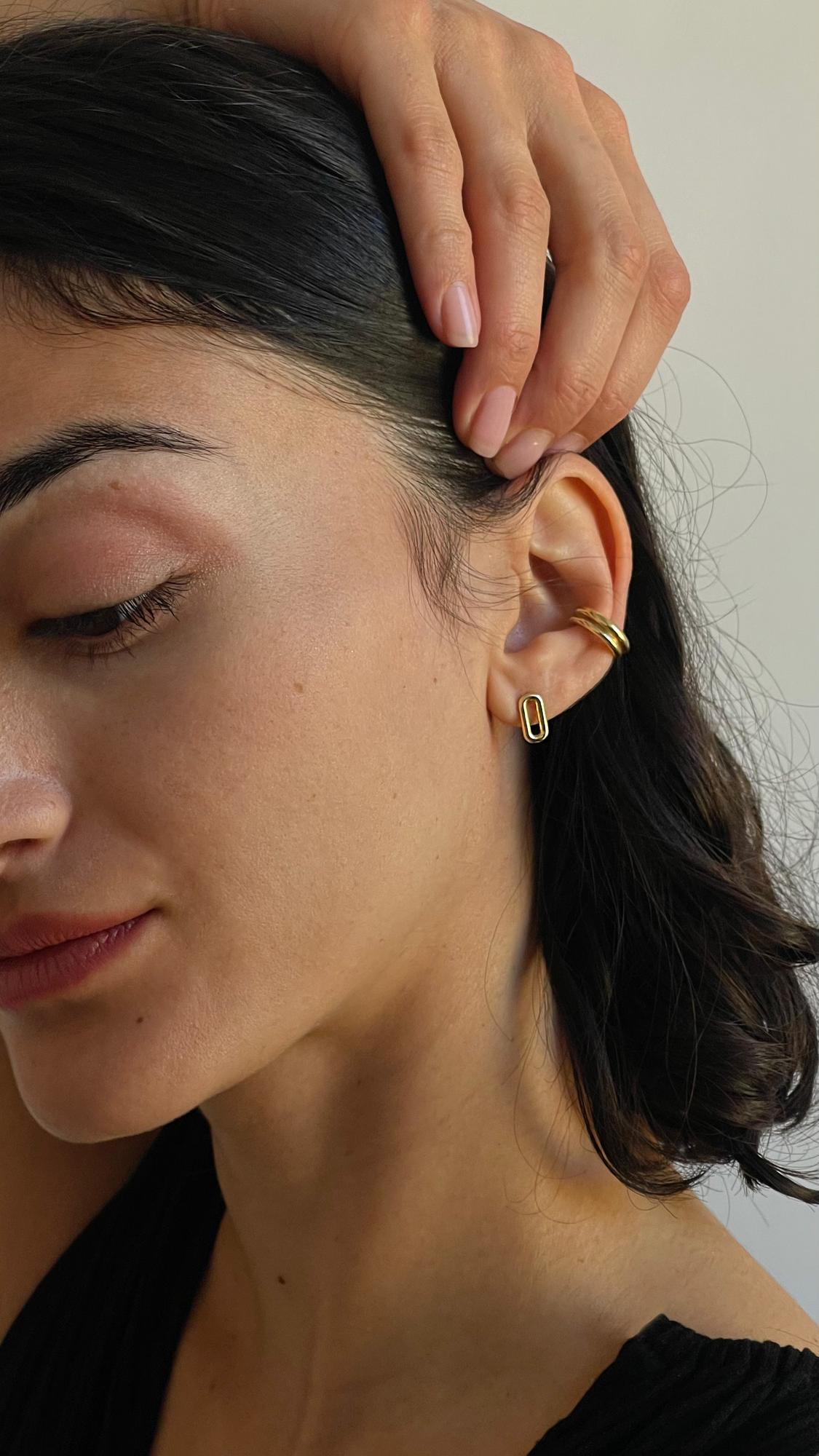 СЕРЬГИ ЗВЕНО ПОЗОЛОТА