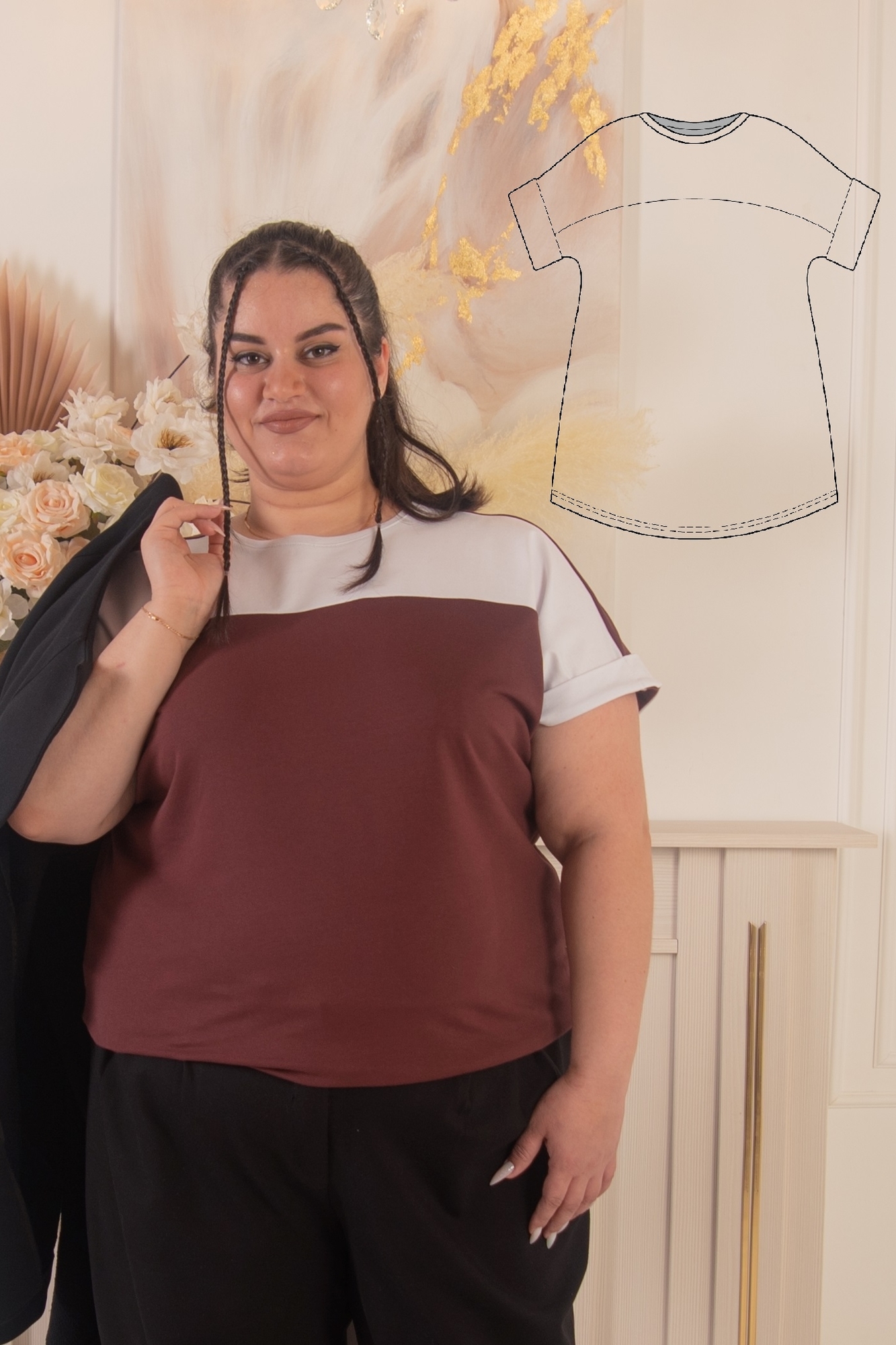 Футболка свободного кроя