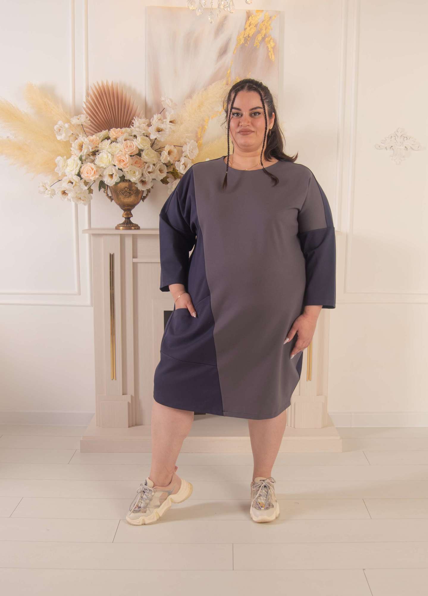 Платье свободного кроя