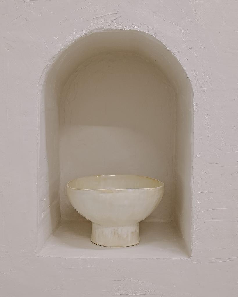 Керамическая ваза для фруктов и композиций на кензане