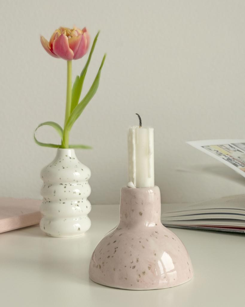 подсвечник и мини-ваза Очертания