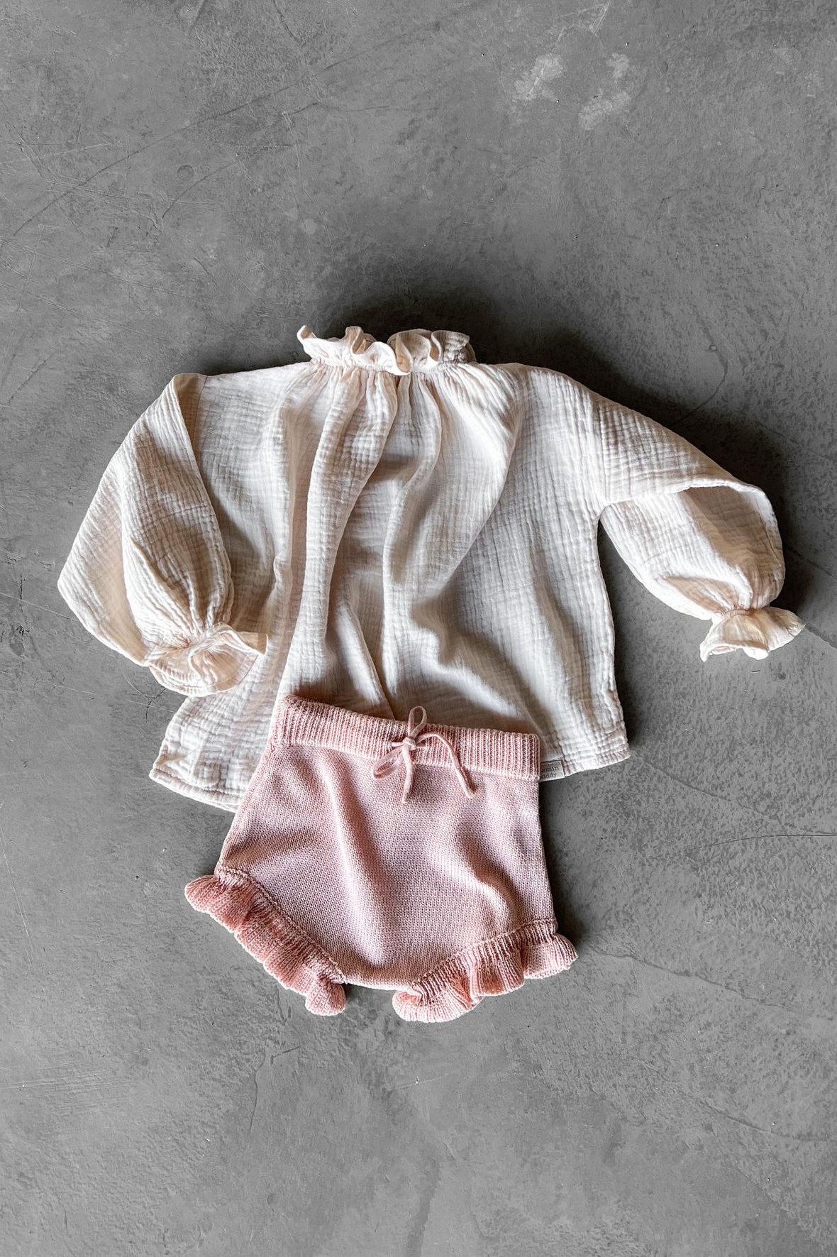 Муслиновая блуза крем-брюле