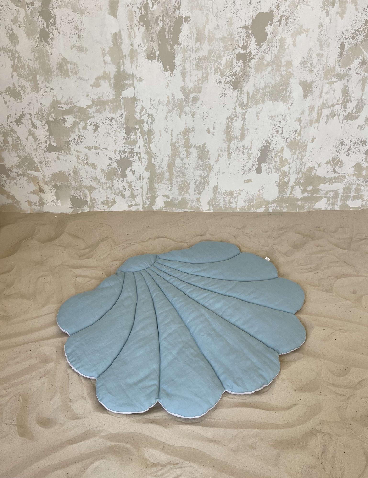 Коврик-жемчужинка серо-голубой