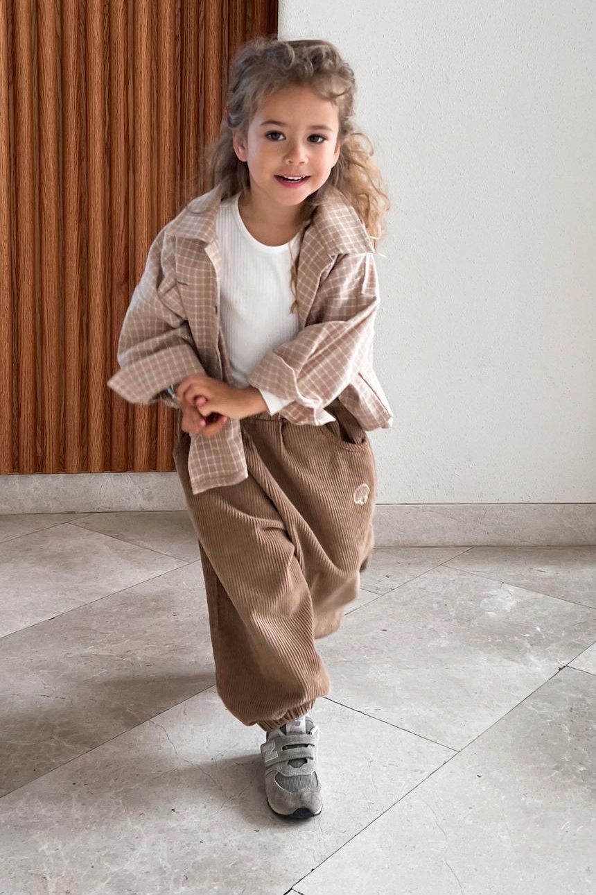 Вельветовые штаны шоколад