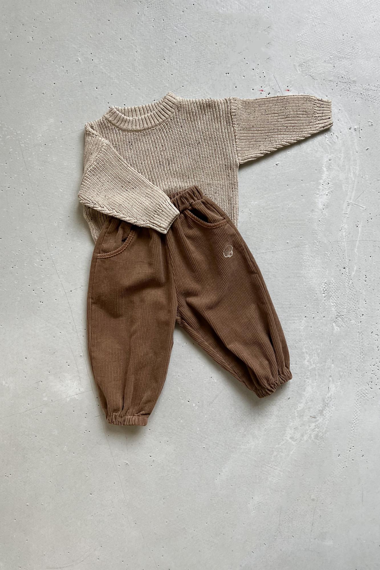 Вельветовые штаны шоколад