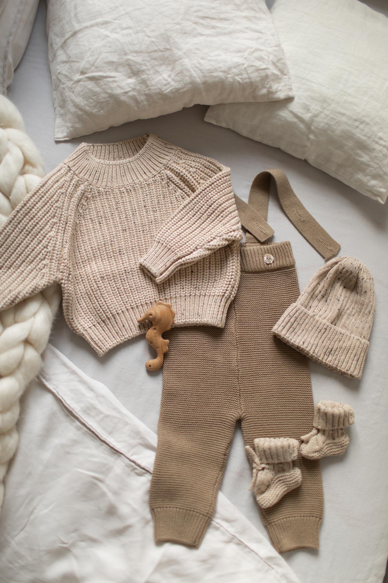 Штанишки на подтяжках кофейные