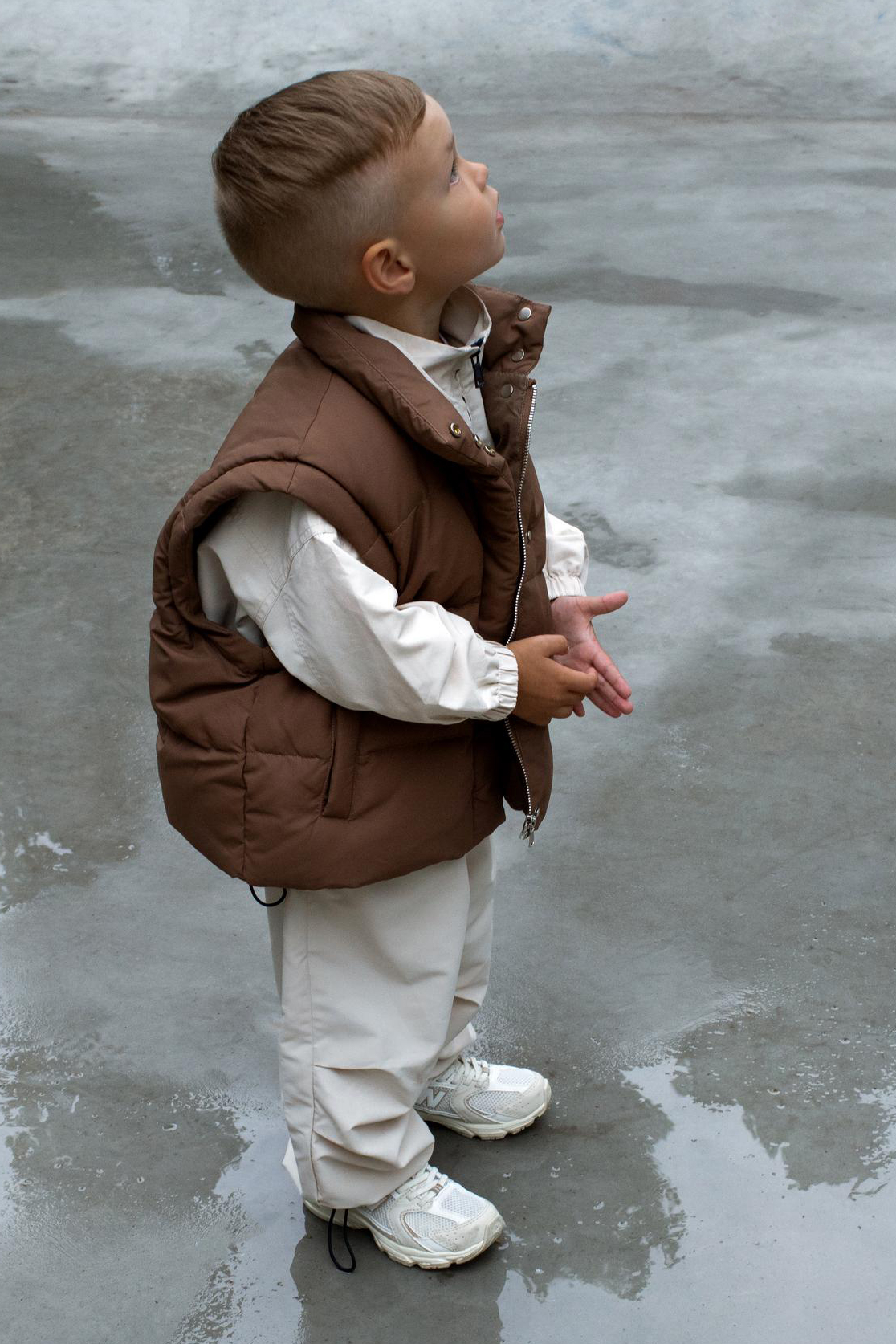 Куртка-жилетка шоколад