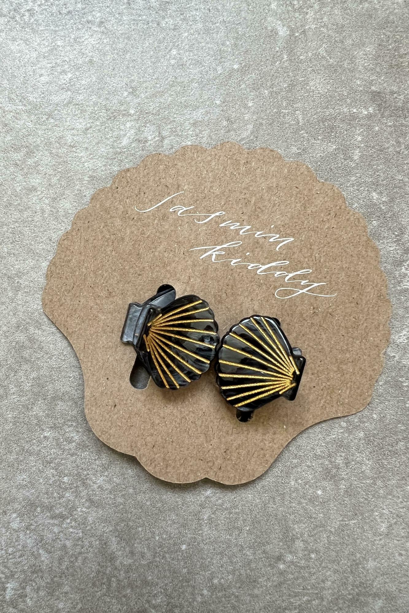 Заколки жемчужинки пепельные