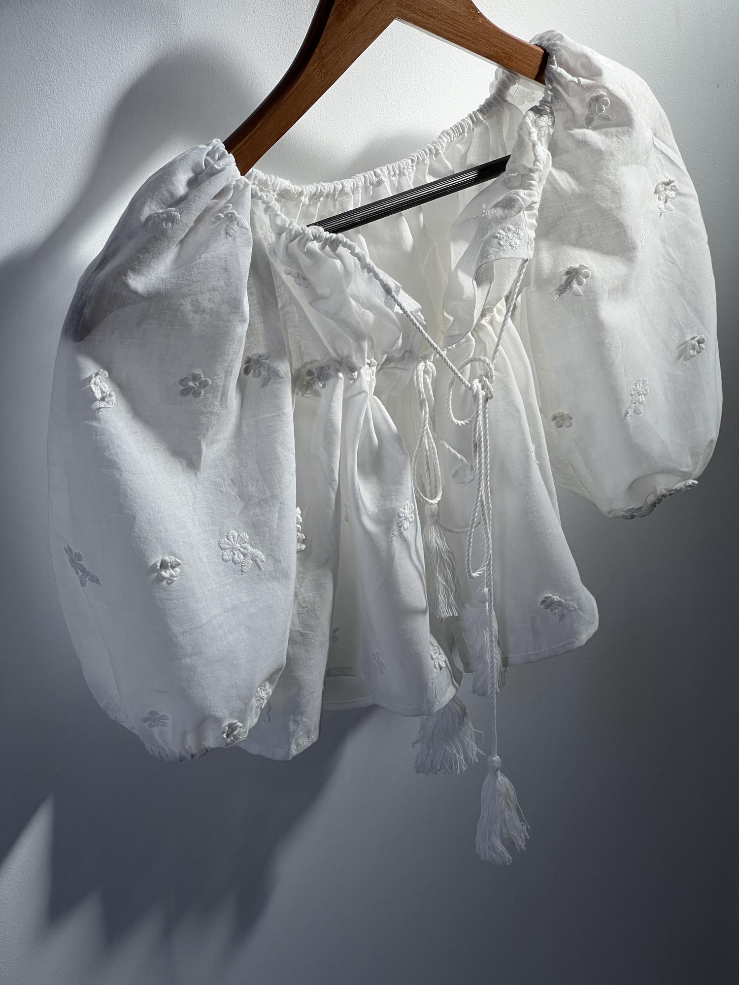 Блуза Tusсany молочная взрослая и детская