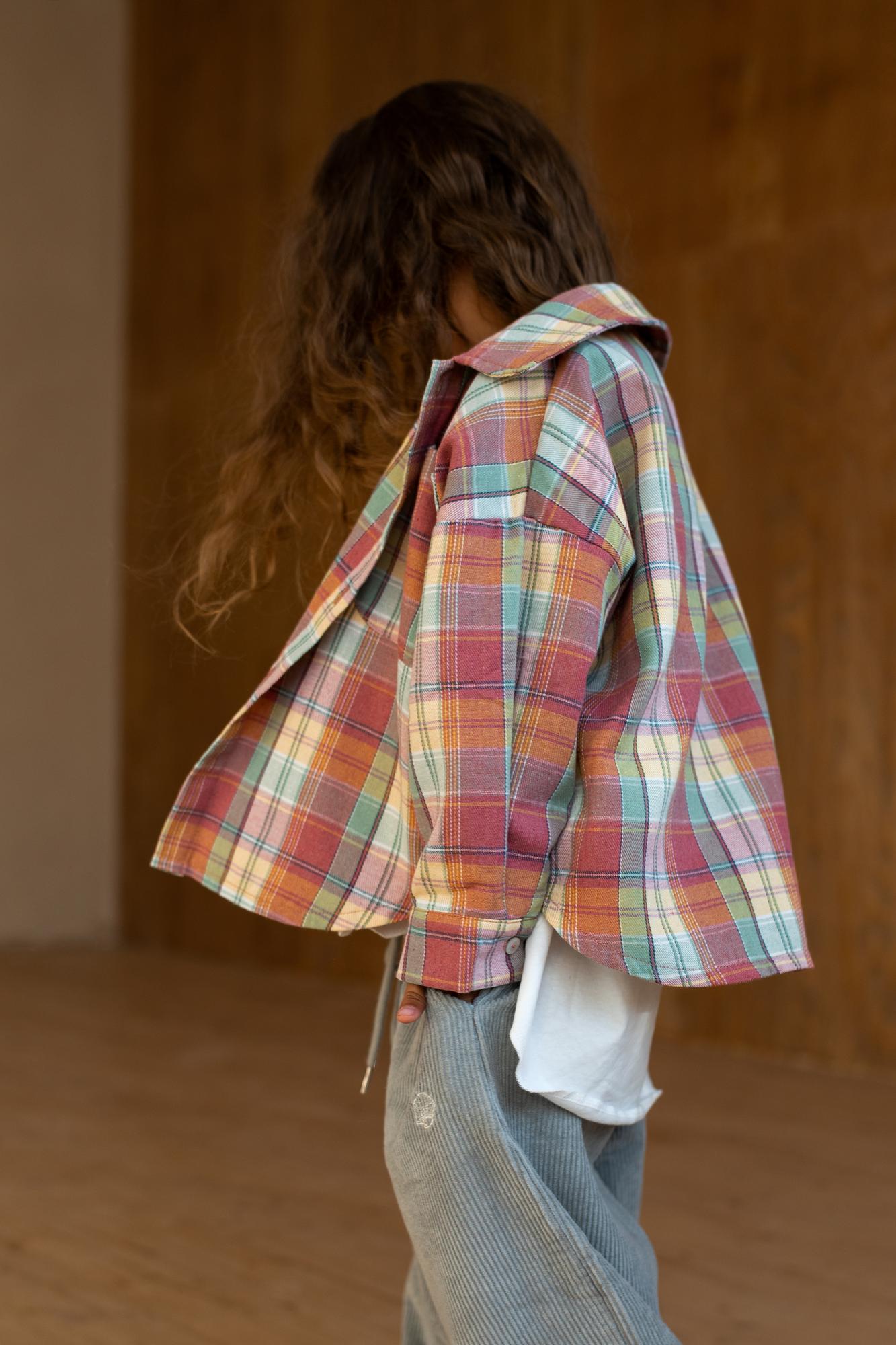 Рубашка многоцветная