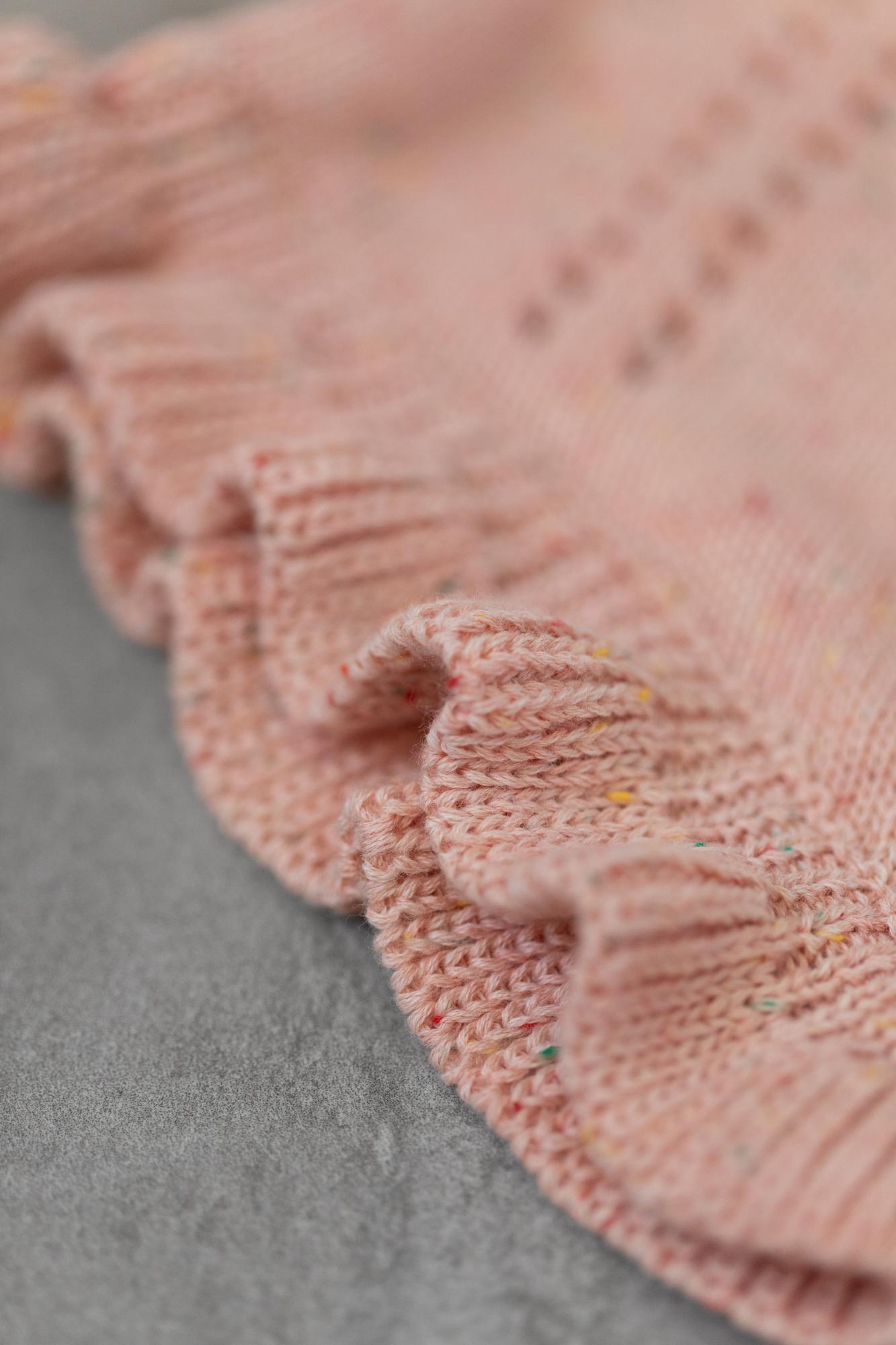 Шорты трикотажные персиковые конфетти