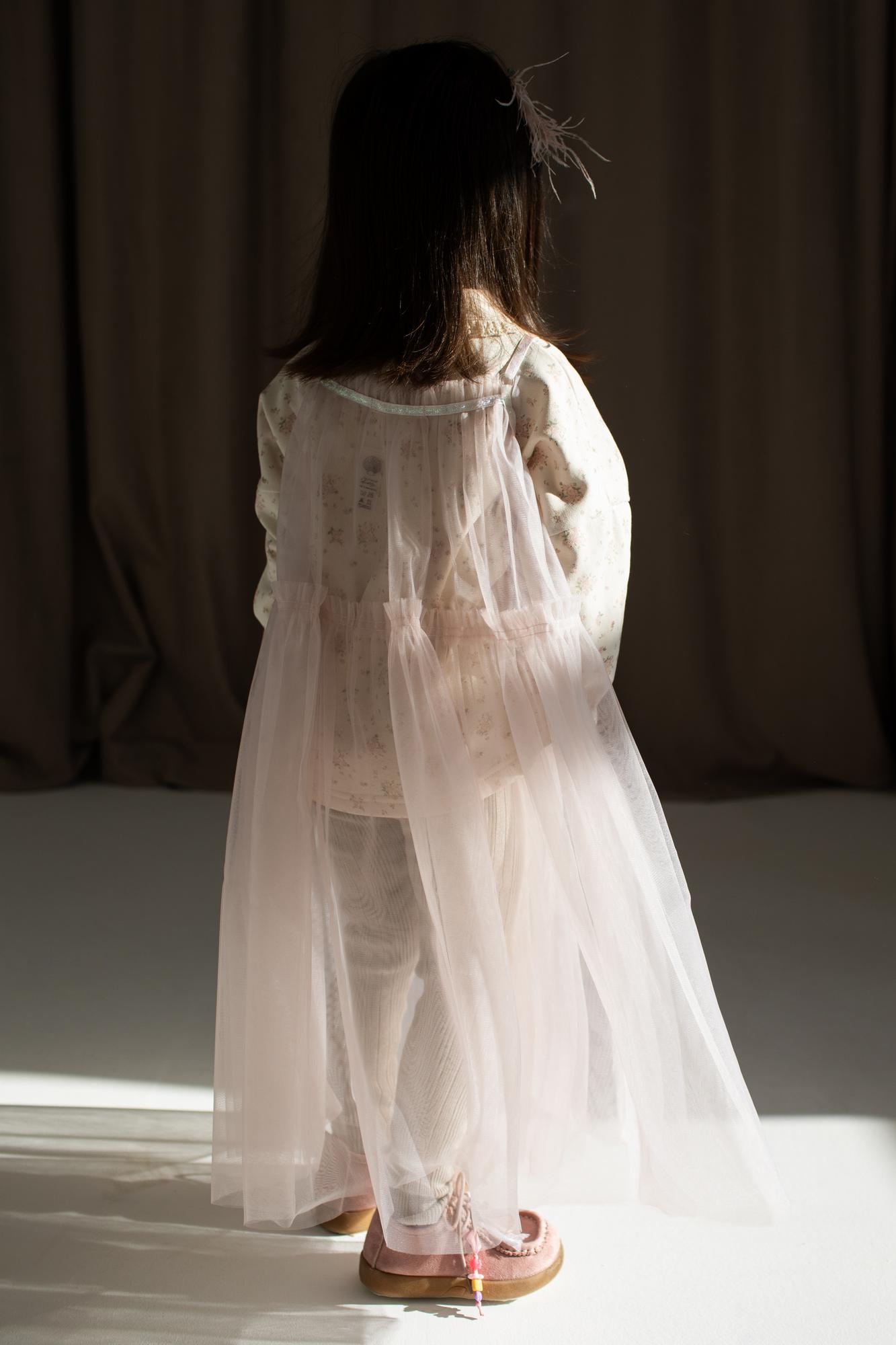 Фатиновый сарафан пыльно-розовый