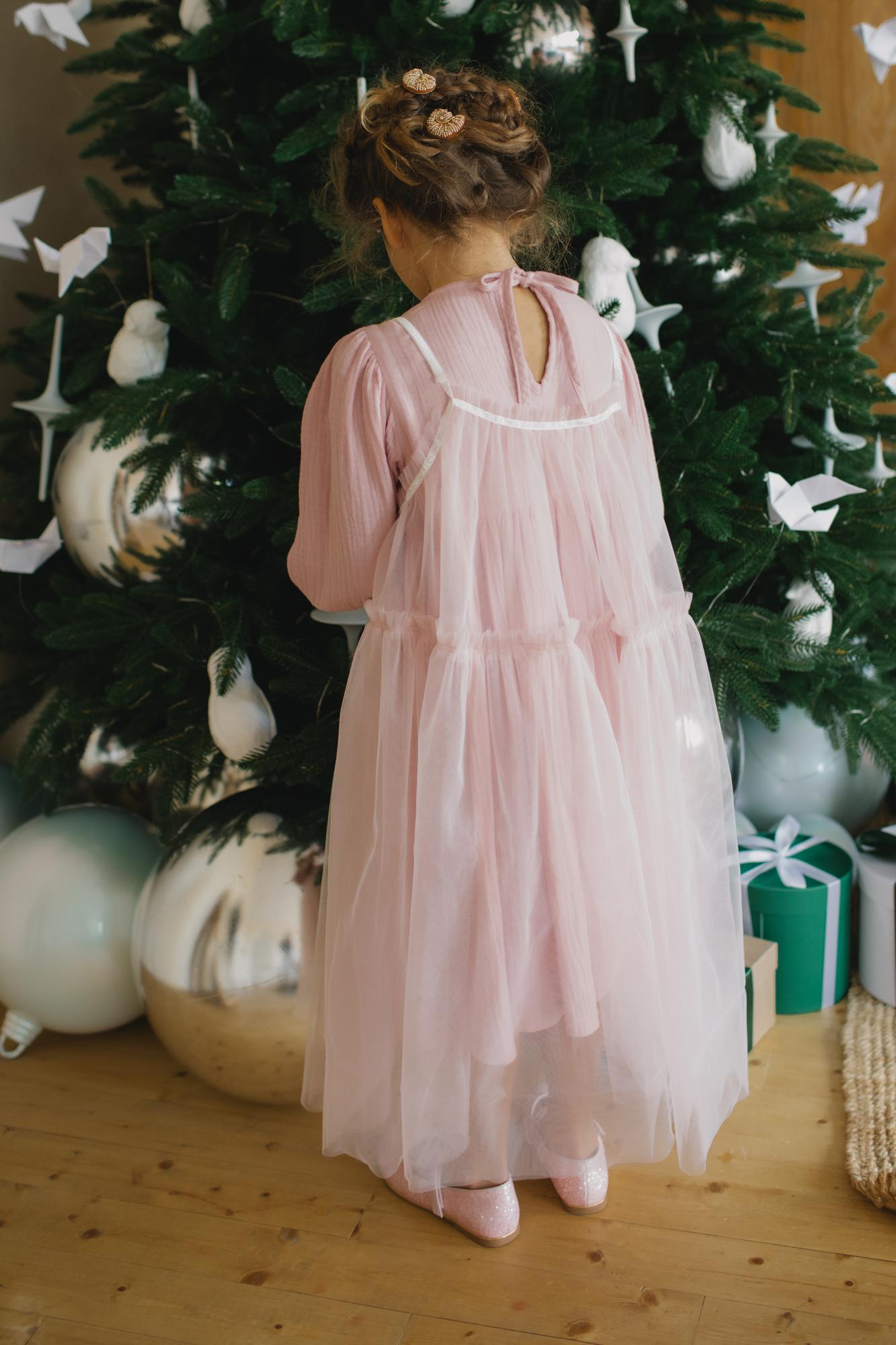 Фатиновый сарафан пыльно-розовый