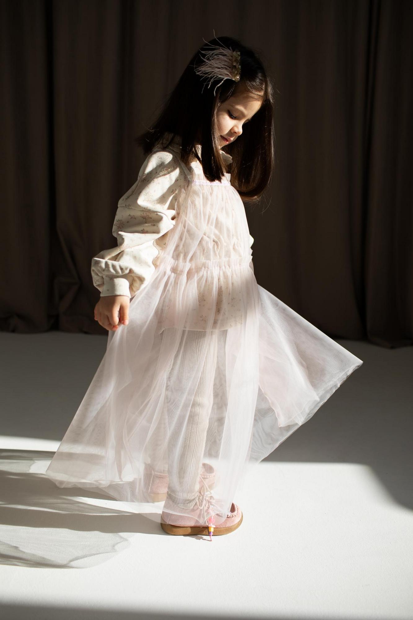 Фатиновый сарафан пыльно-розовый