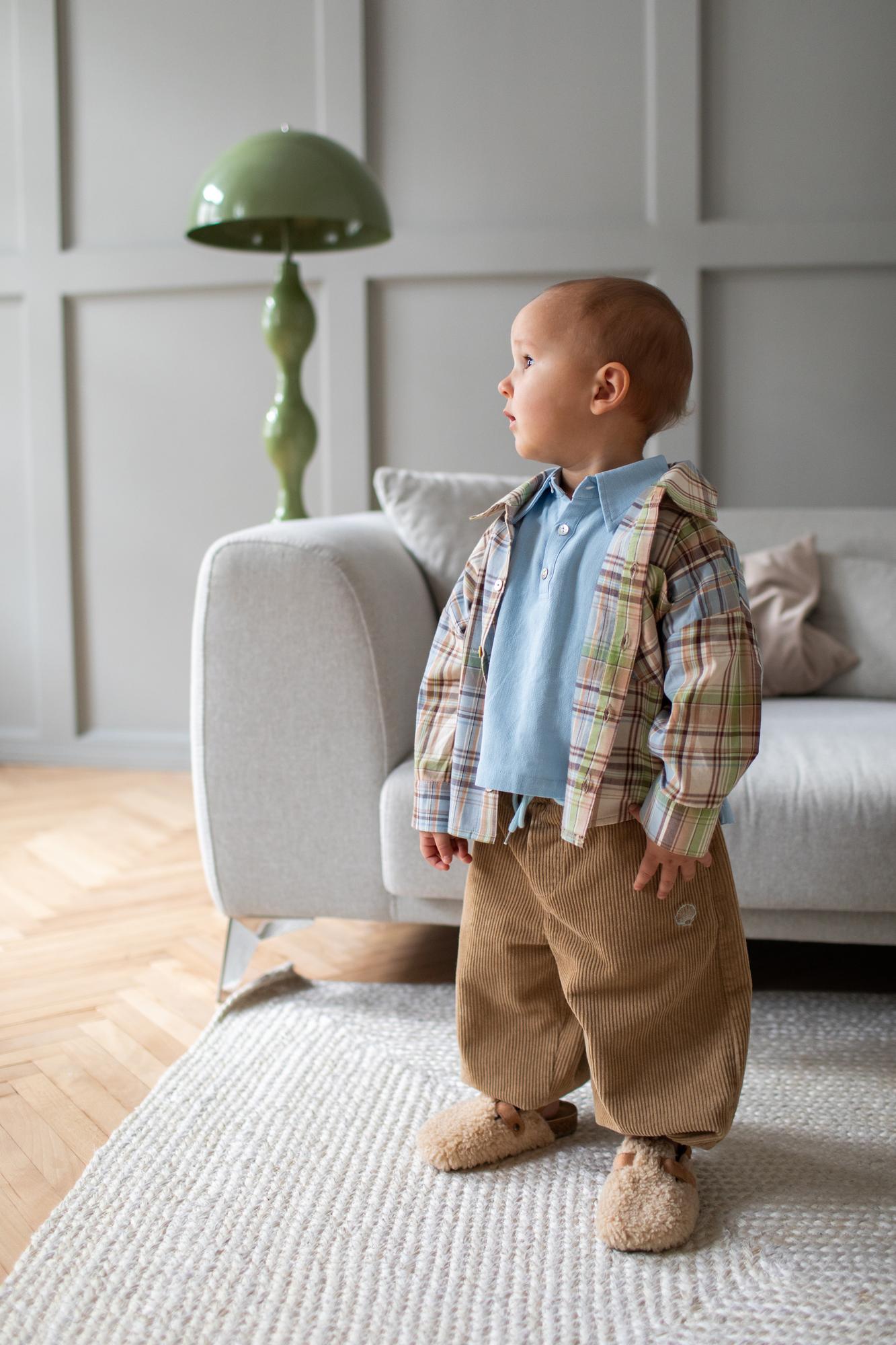 Вельветовые штаны карамельные