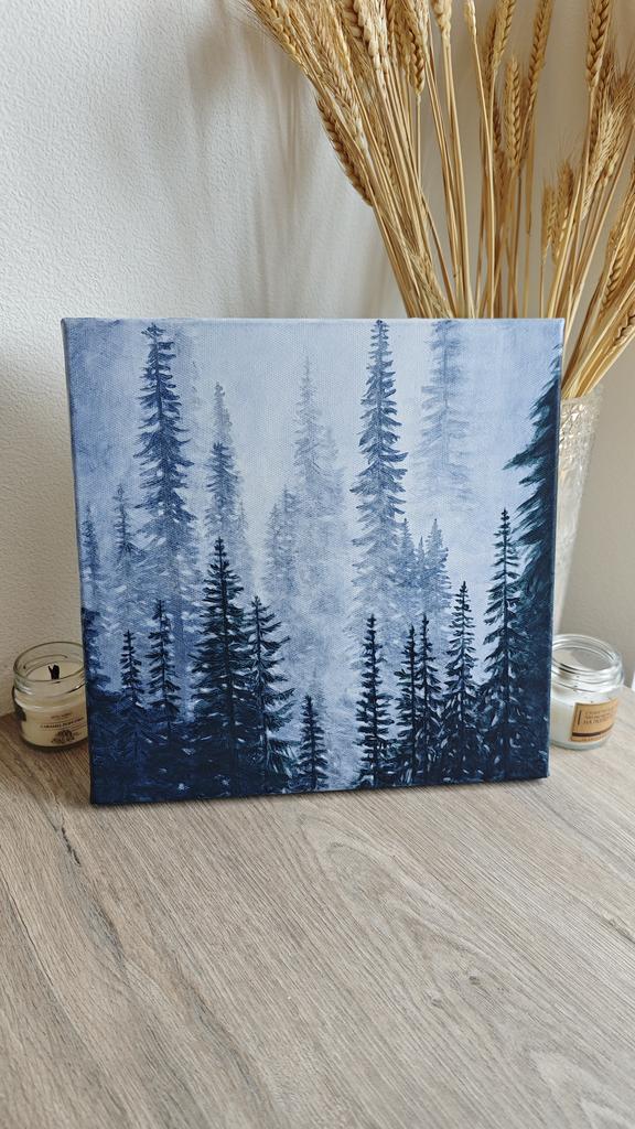 Картина "Туманный лес"