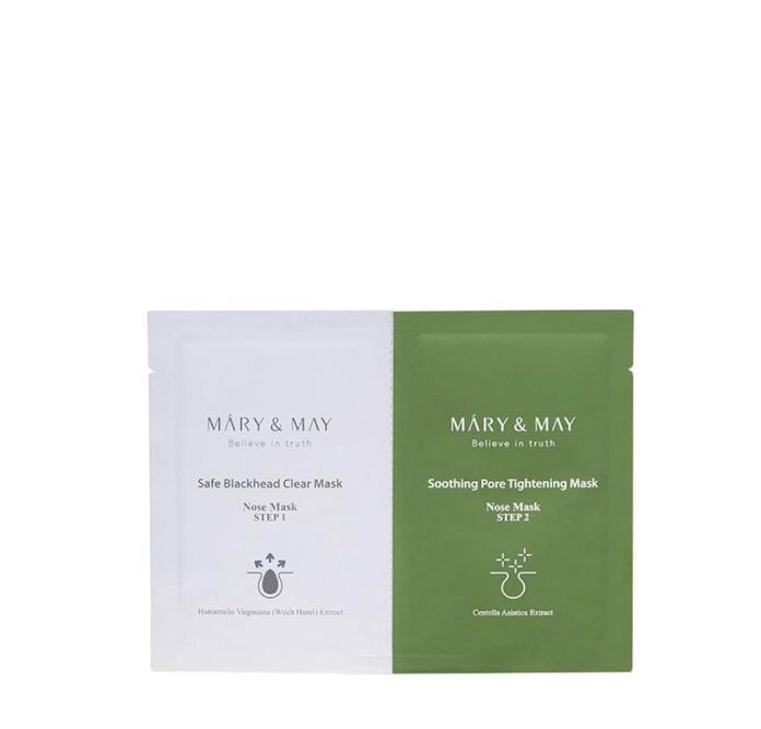 Mary&May Маска для носа от черных точек, 2 шага