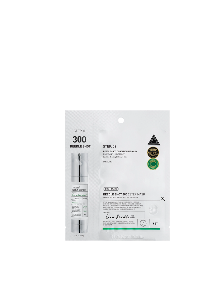 VT Cosmetics Тканевая маска двухступенчатая со спикулами Reedle Shot 300 2Step Mask 1.5+25 гр