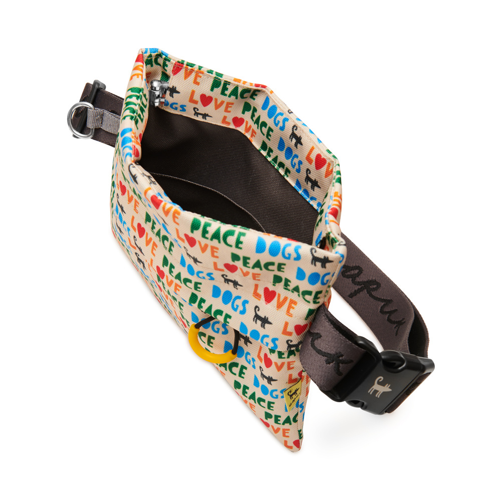 Treat clutch-bag LOVE PEACE DOGS