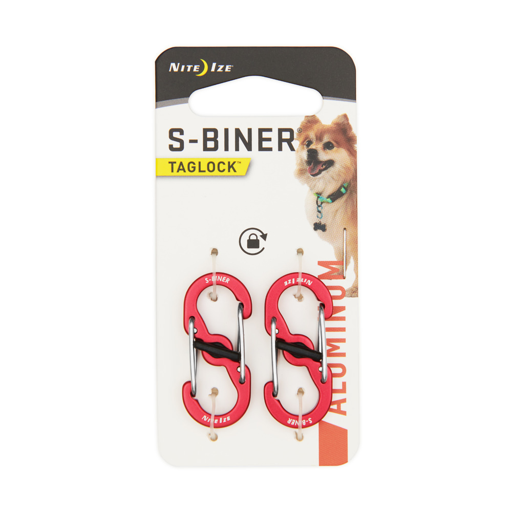 Карабины для адресника Nite Ize S-Biner® TagLock® (алюминий, разные цвета)