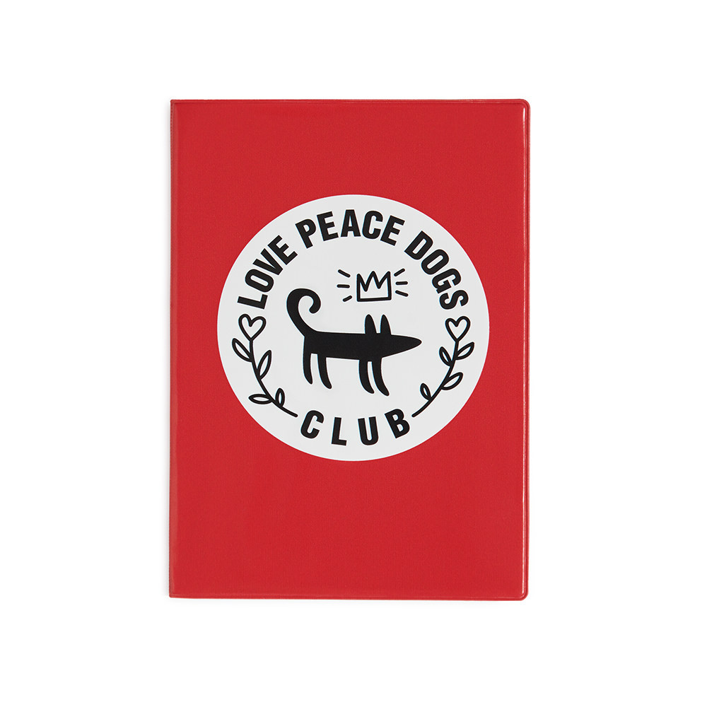 Pet passport cover LOVE PEACE DOGS CLUB