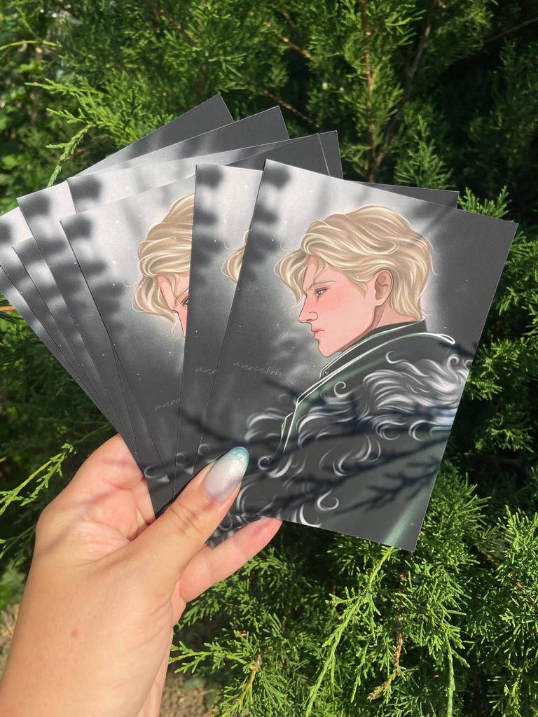 Открытка Драко Малфой софт тач