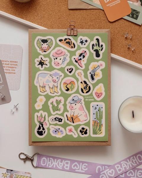 Это важно. Стикерпак А5 "Cows"