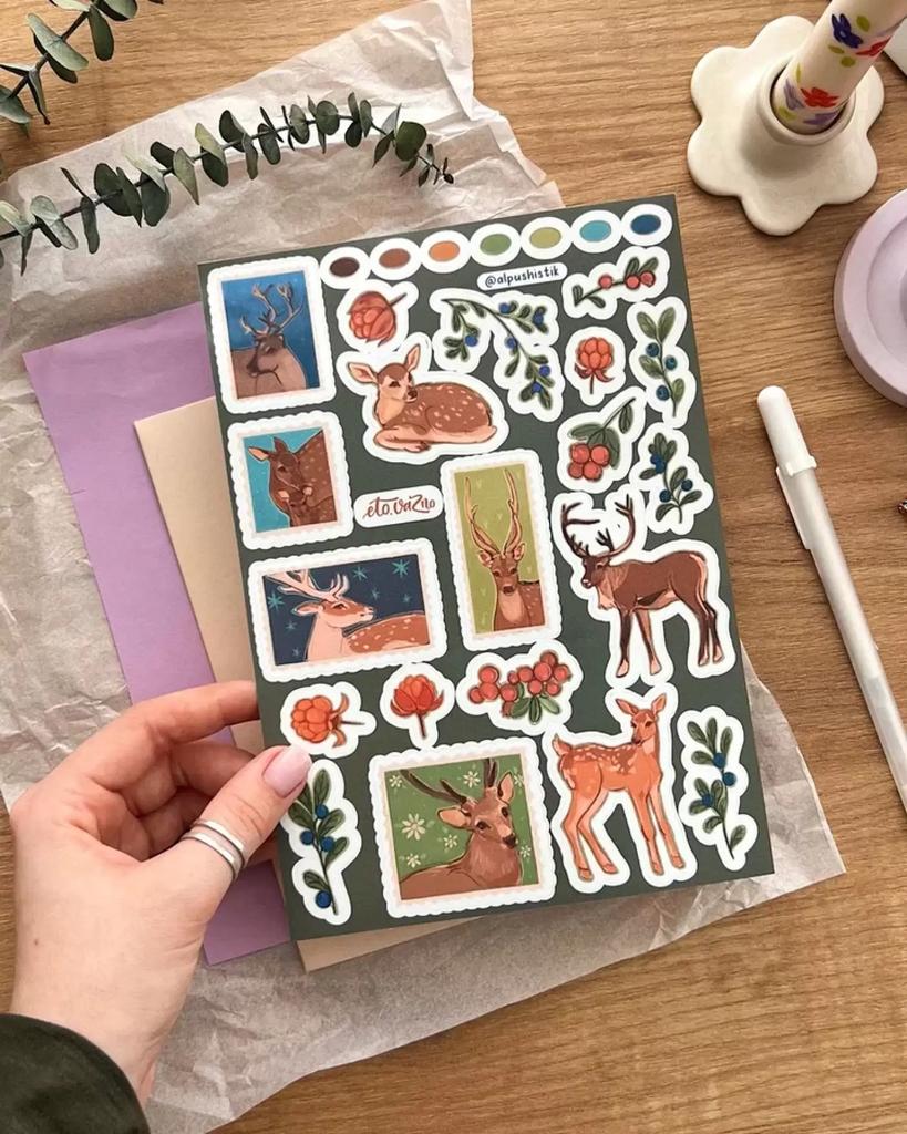 Это важно. Стикерпак А5 "Олени"