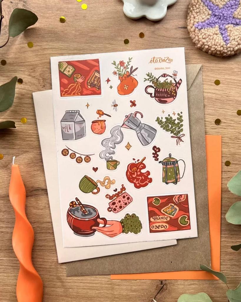 Это важно. Стикерпак А5 "Чайное озеро"