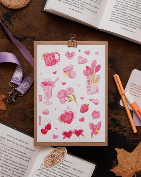 Это важно. Стикерпак А5 "Pink"