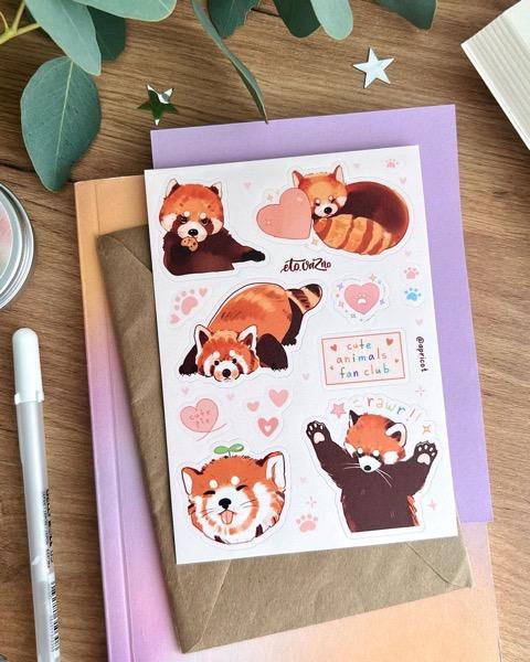 Это важно. Стикерпак А6 "Красная панда"