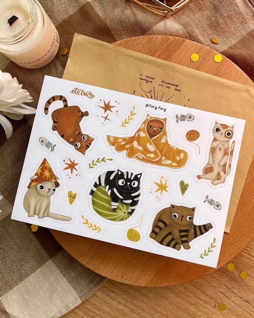 Это важно. Стикерпак А6 "Забавные котята"