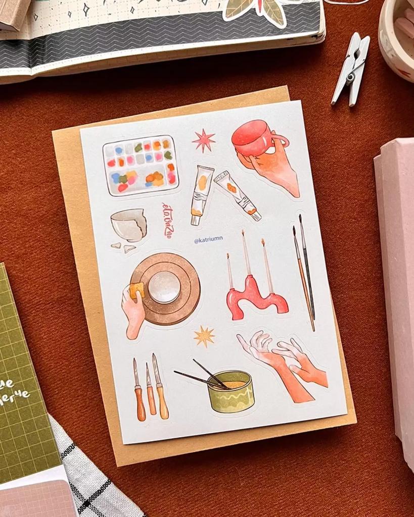 Это важно. Стикерпак А6 "Керамика"