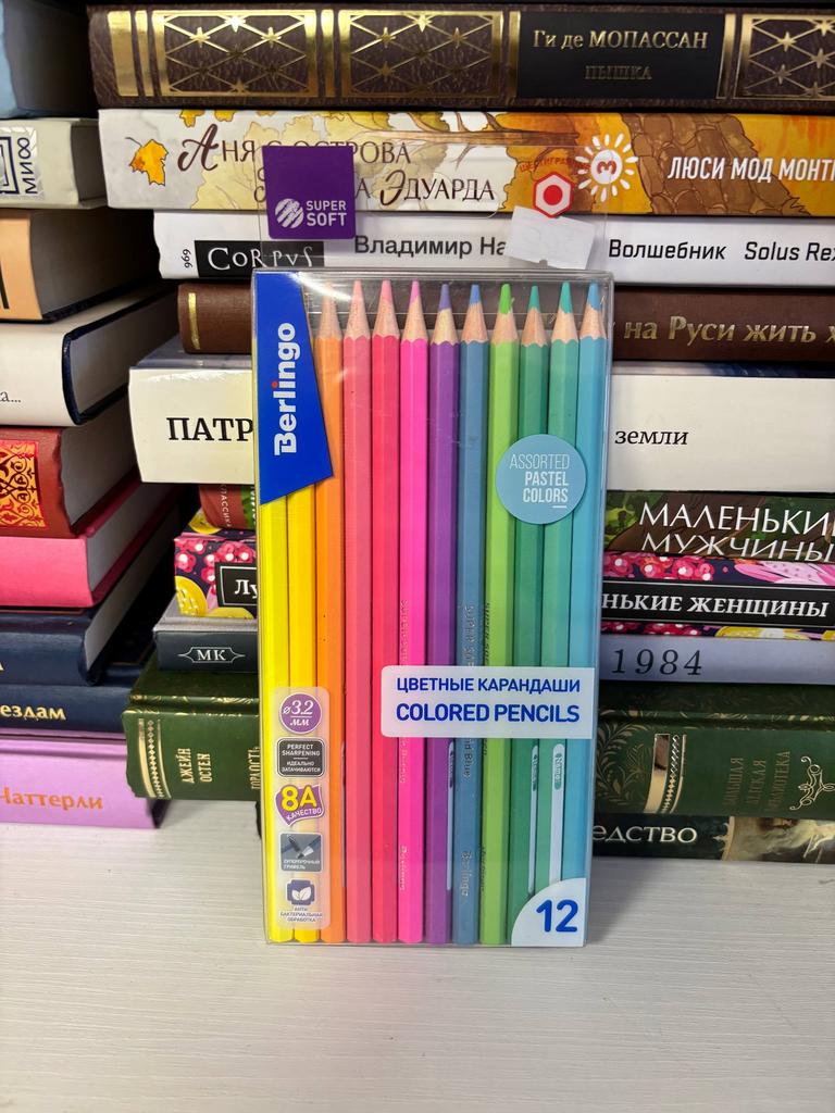 Набор карандашей Berlingo. Пастельные цвета. 12 шт