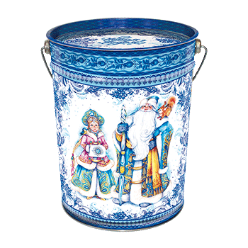 Туба "Новогодняя гжель"