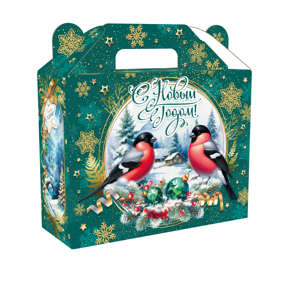 "Снегири" бирюзовые