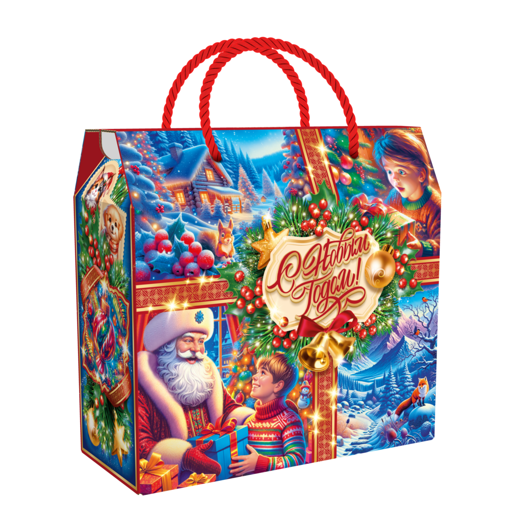 Сумка "Зимняя сказка" с металлизацией