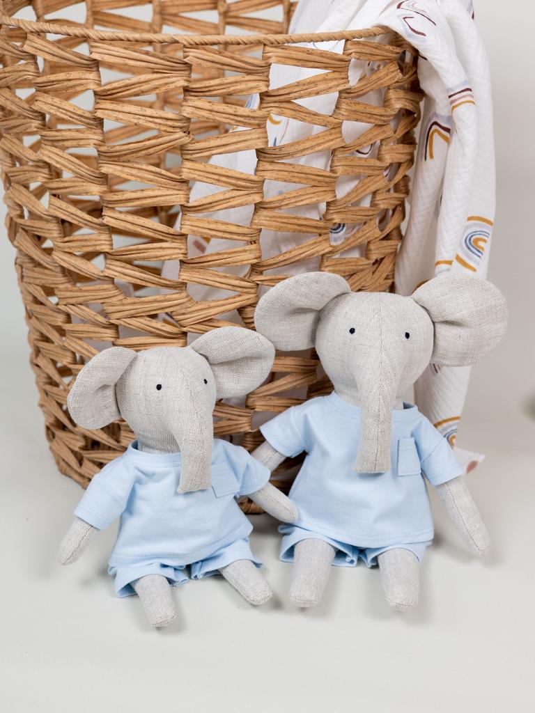 Пара слоников в голубом костюме Be Like You-