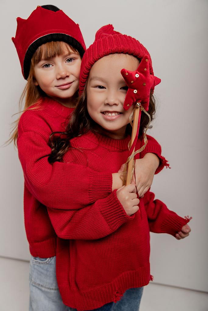 Свитер детский в цвете BORDO