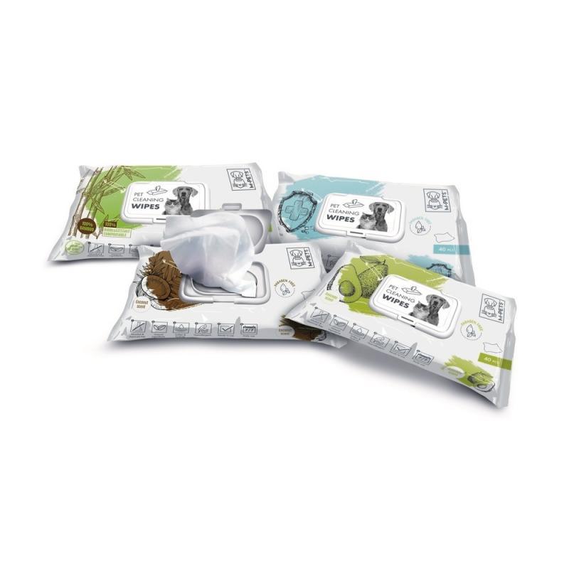 M-PETS Очищающие салфетки для животных, авокадо, 40 шт.