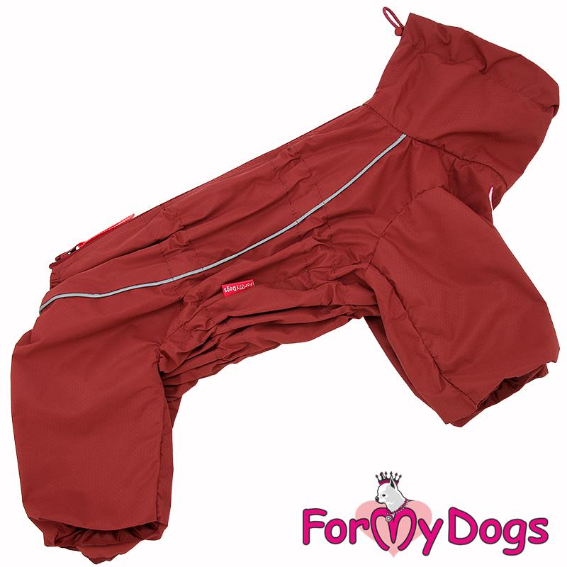 ForMyDogs Мембранный дождевик на шелке для девочек