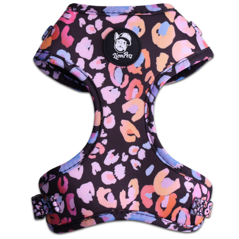 LionPets Шлейка-жилетка для собак (Цветной леопард)
