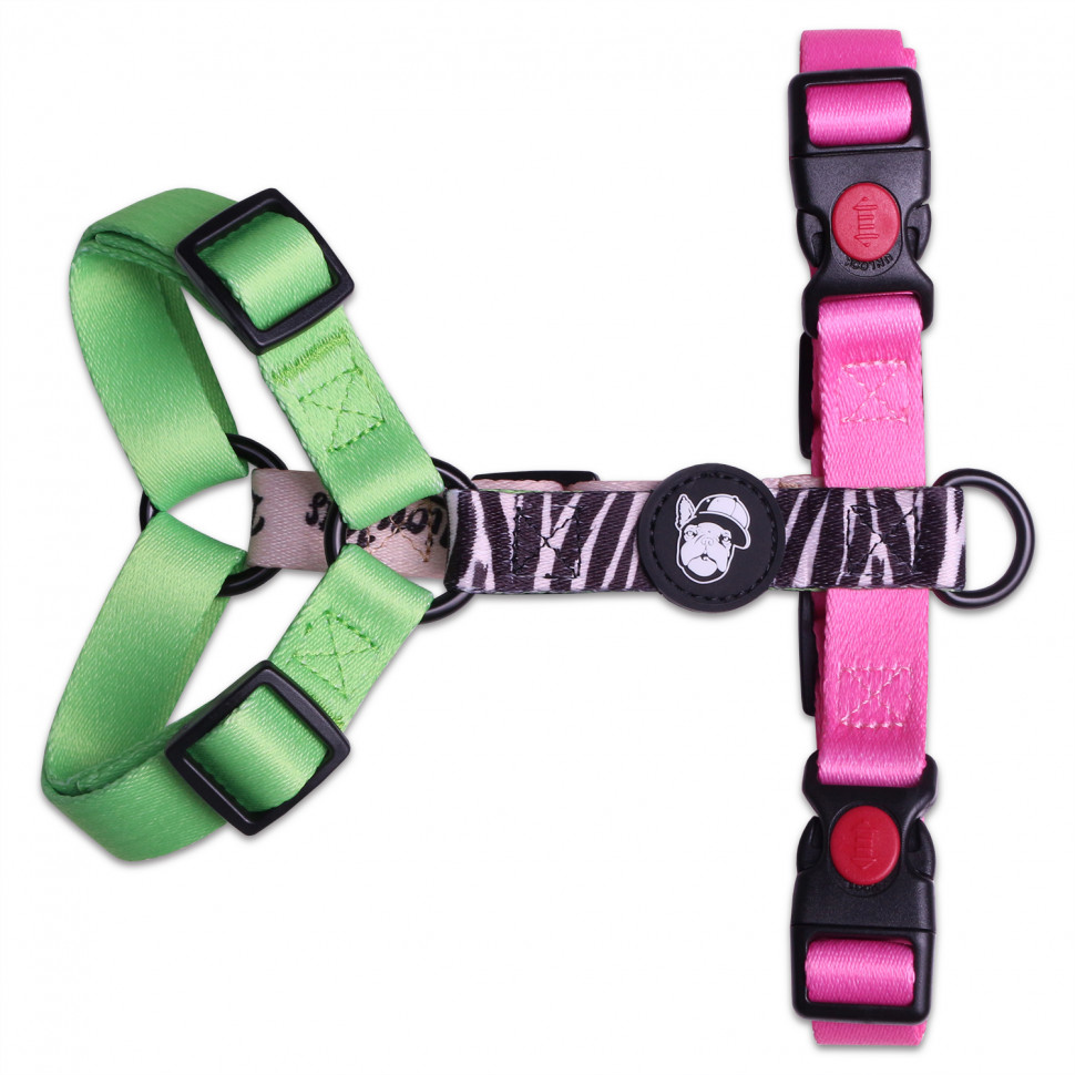 LionPets Шлейка для собак и кошек (Зебра)