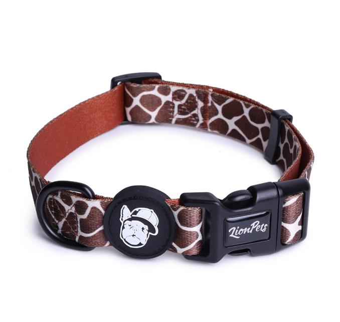 LionPets Ошейник для собак с рисунком (Жираф)