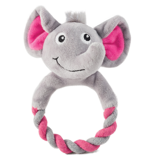 Triol Игрушка для щенков мягкая "Слоник с кольцом", серия PUPPY,