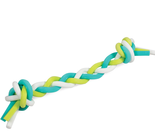 Игрушка для собак из термопластичной резины "Косичка", серия AROMA, с ароматом мяты