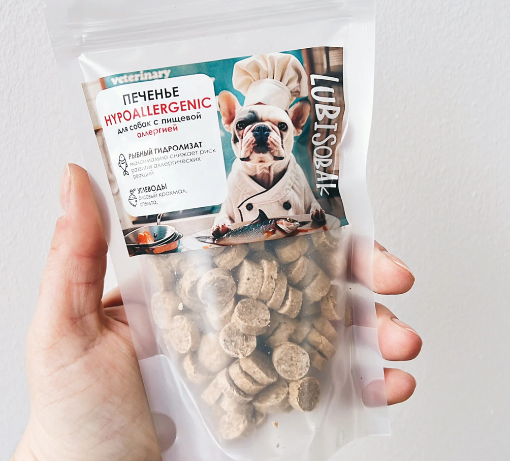 LubiSobak Печенье HYPOALLERGENIC Гидролизат рыбы 50г