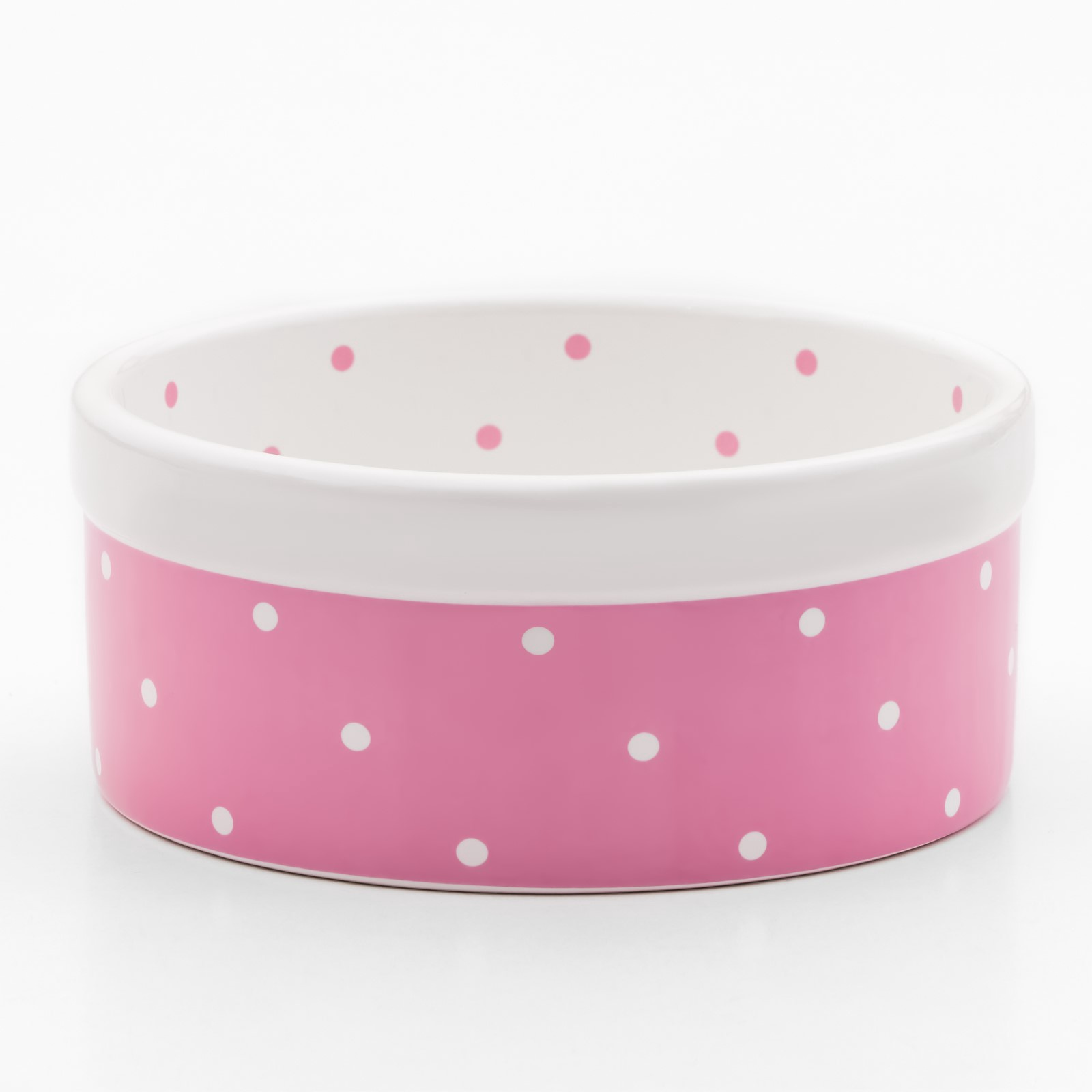 Миска керамическая "Princess", 400 мл, 13*5,5 см, розовая