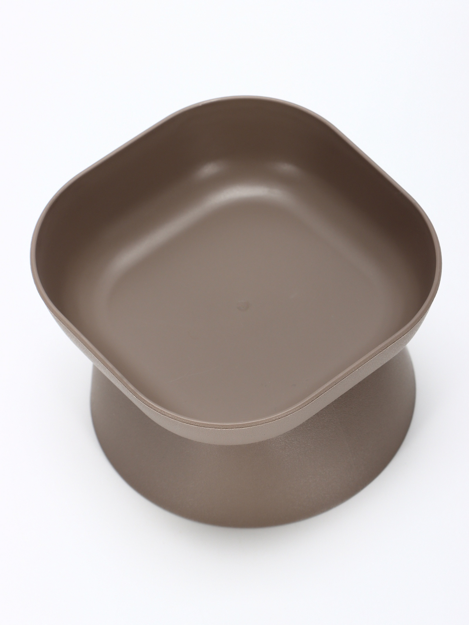 Миска для животных "Квадро", 0,2 л, французский серый